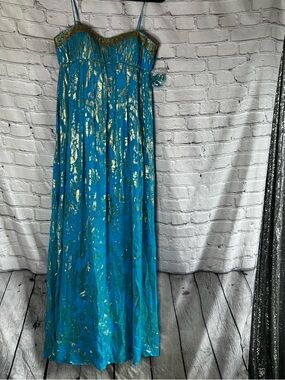 aidan mattox blue beaded dress Aidan Mattox MD1E207928